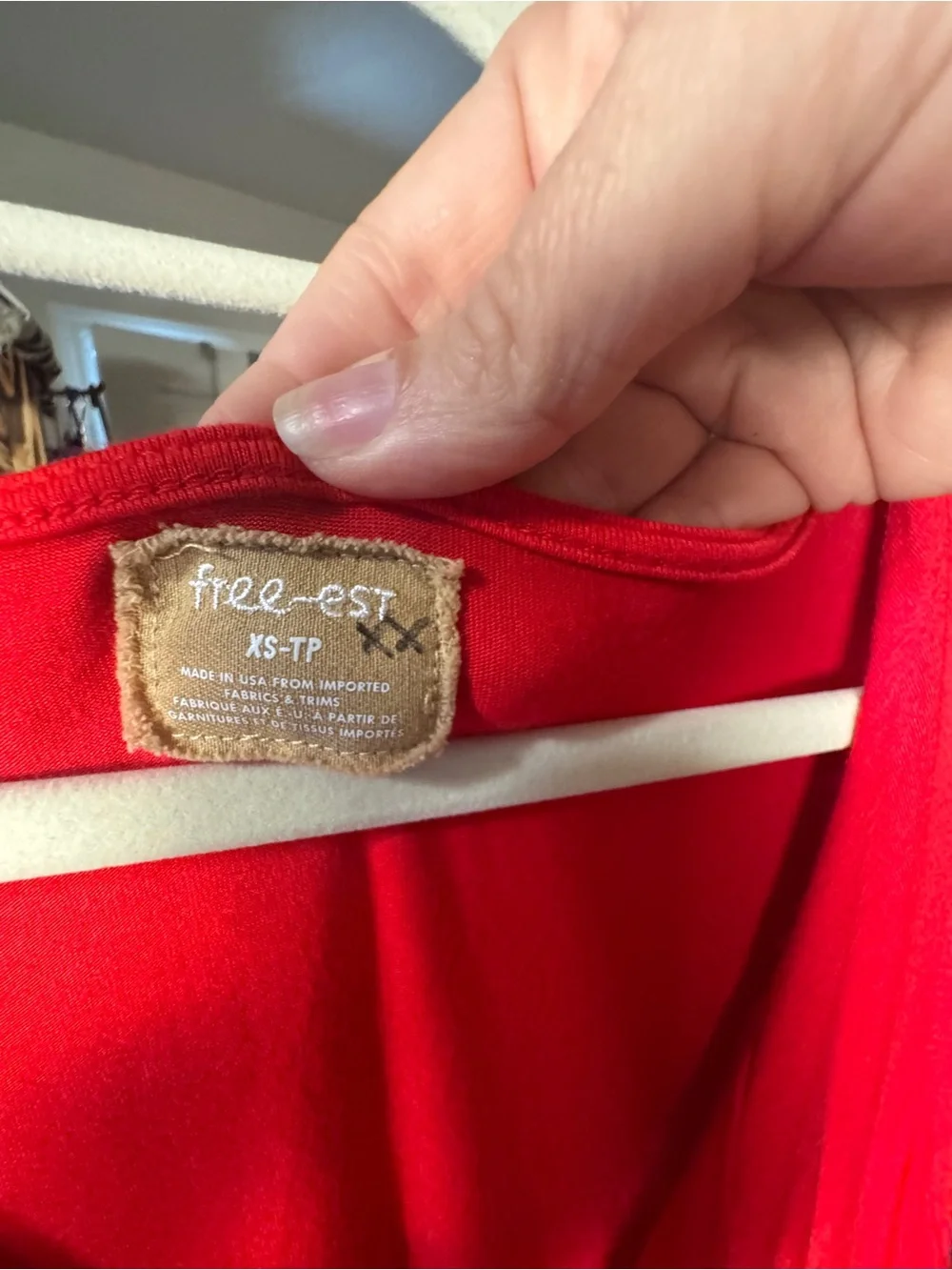Free People Red Sleeveless Wide-Leg Jumpsuit